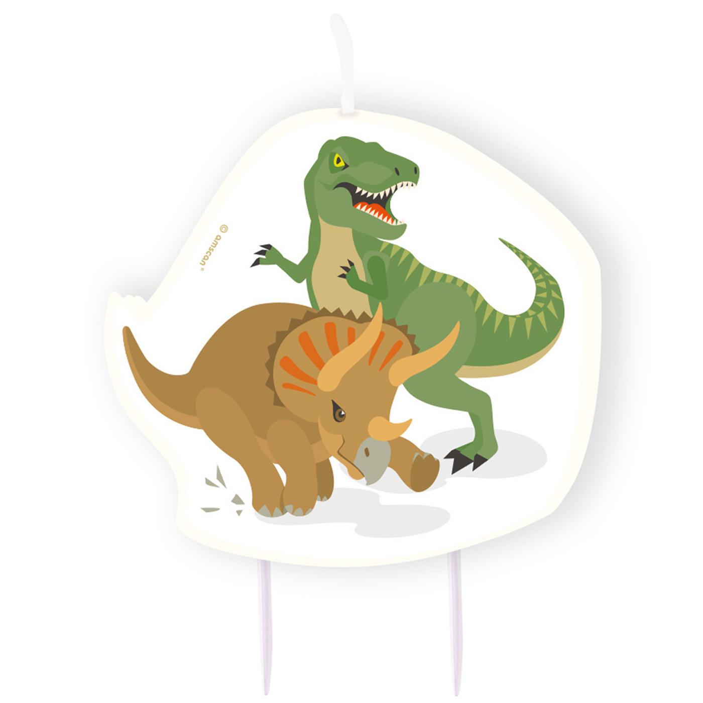 Happy Dinosaur Birthday Candle Party Accessories - Party Centre