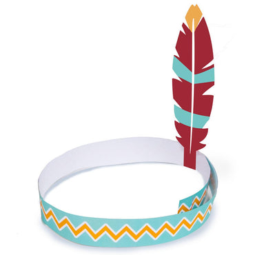 Tepee & Tomahawk Hairbands 4pcs Costumes & Apparel - Party Centre