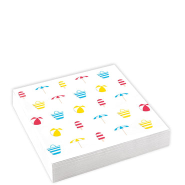 Summer Stories Beverage Tissues 20pcs Printed Tableware - Party Centre