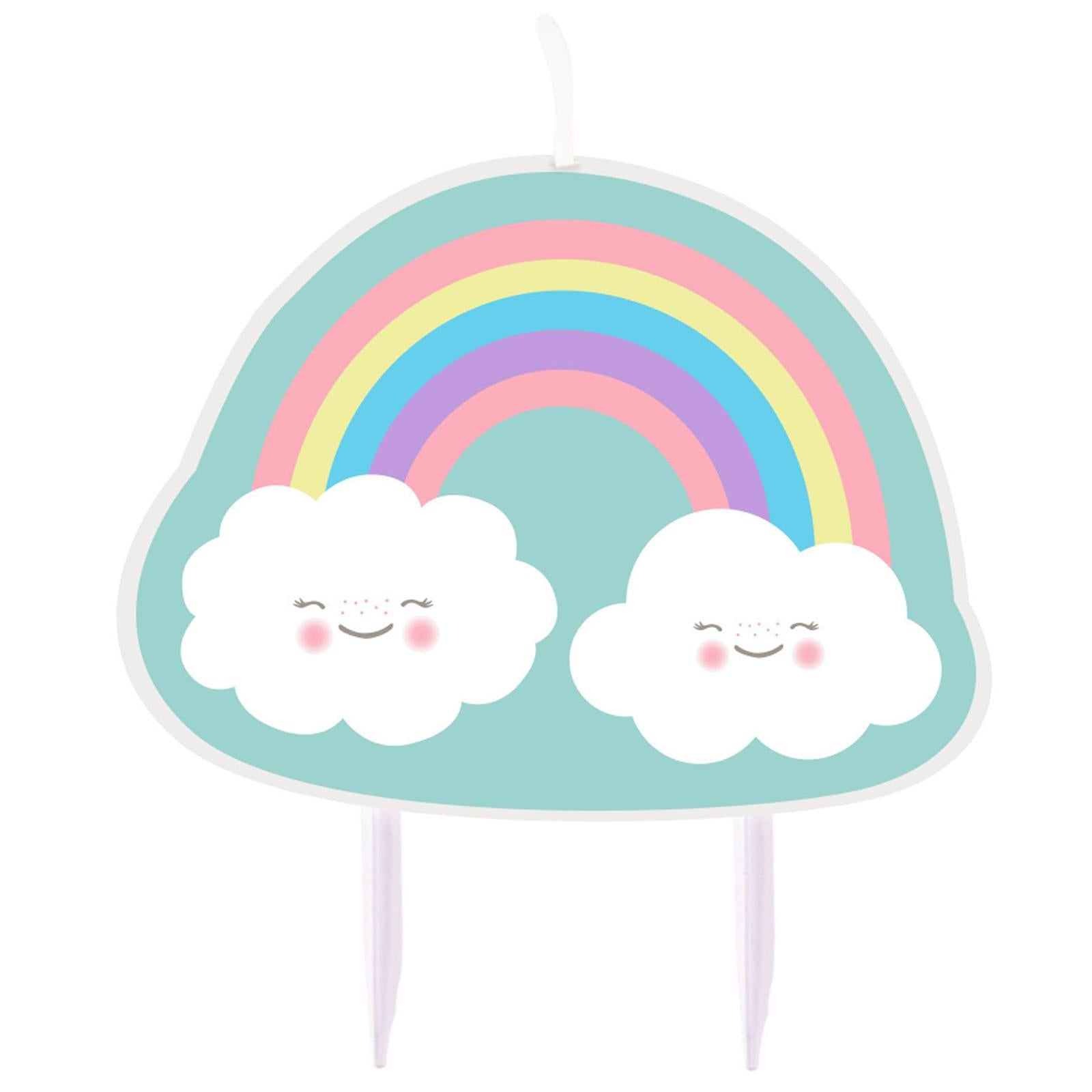 Rainbow & Cloud Birthday Candle Party Accessories - Party Centre