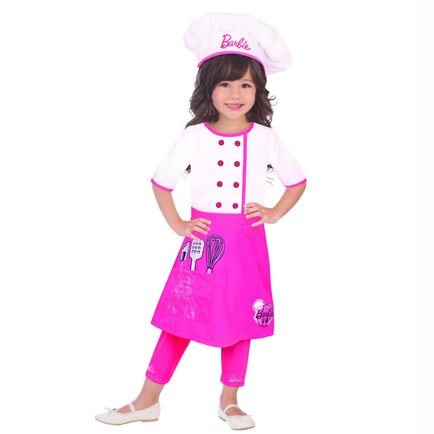 Child Barbie Chef Costume Costumes & Apparel - Party Centre