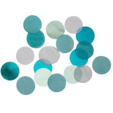 Aqua Glamor Confetti Decoration .5oz Decorations - Party Centre