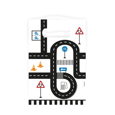 On The Road Paper Loot Bags 8pcs Favours - Party Centre
