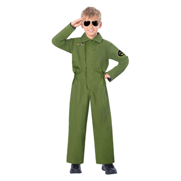 Child Pilot Jumpsuit Costume