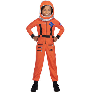 Child Space Suit Orange Costume