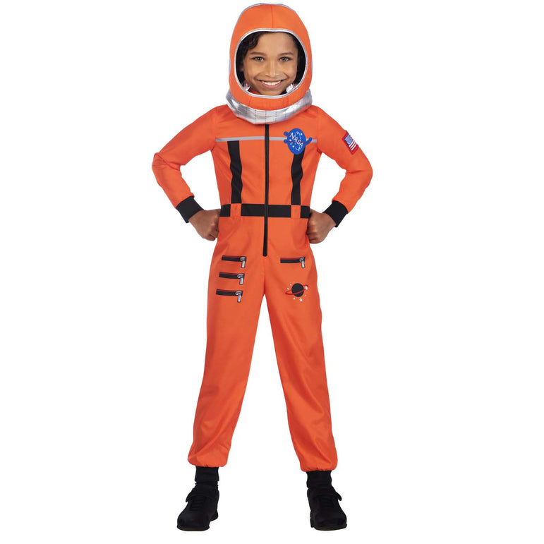 Shop Now Child Space Suit Orange Costume - Party Centre, UAE 2024