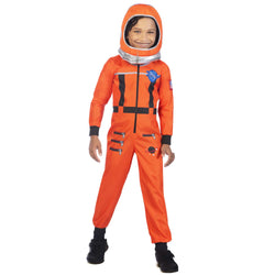 Child Space Suit Orange Costume