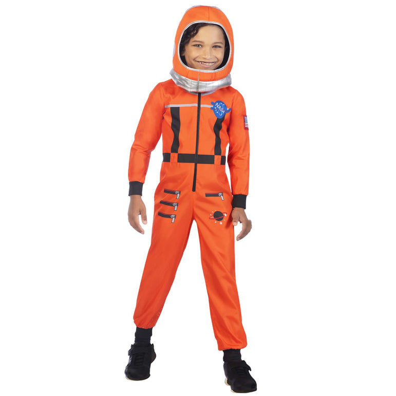 Child Space Suit Orange Costume