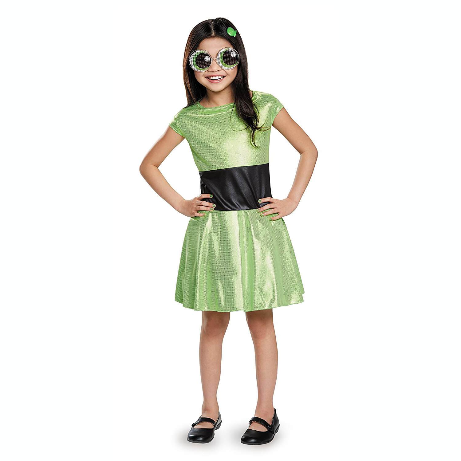 Child Buttercup Classic Powerpuff Girls Costume Costumes & Apparel - Party Centre
