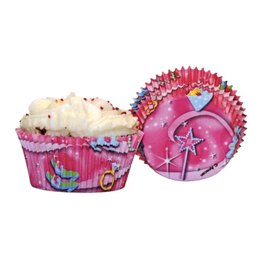 Princess Cupcake Cases 50pcs Party Accessories - Party Centre