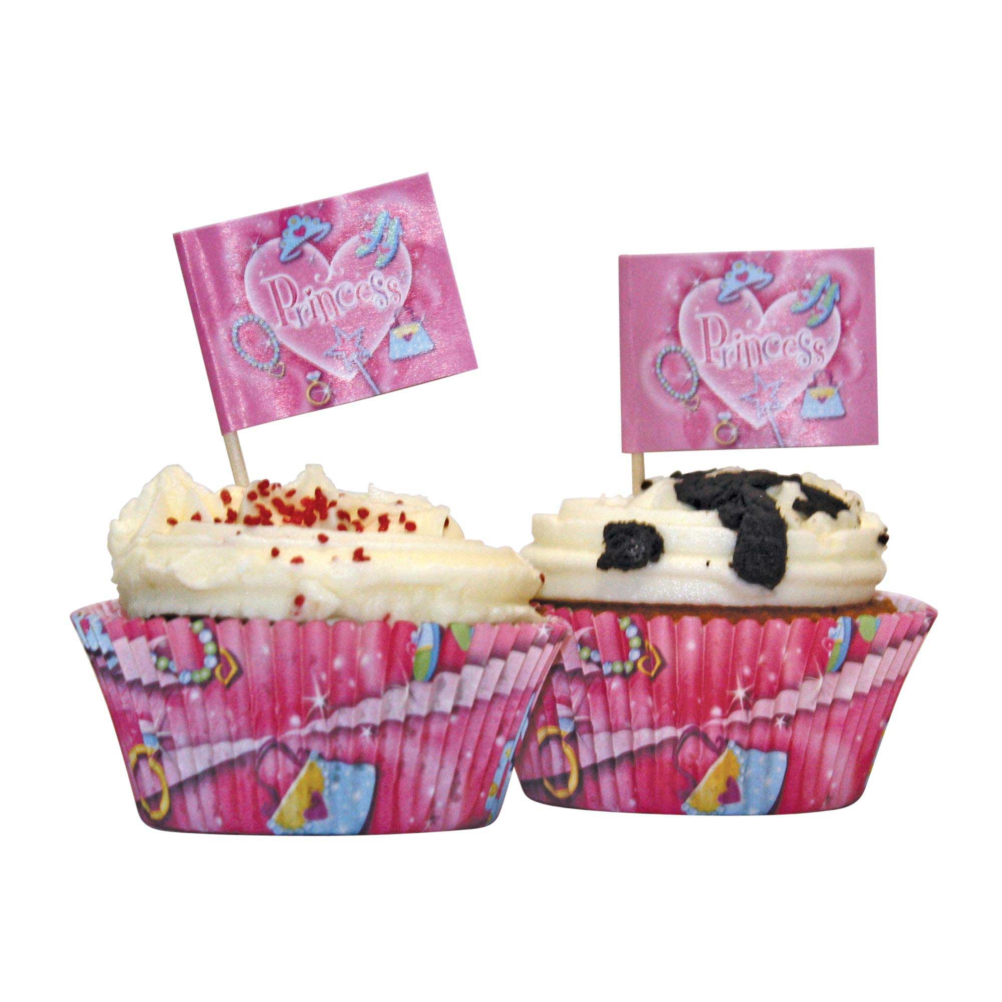 Princess Cupcake Kit  48pcs Party Accessories - Party Centre