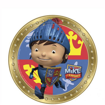 Mike The Knight Plates 9in, 8pcs Printed Tableware - Party Centre