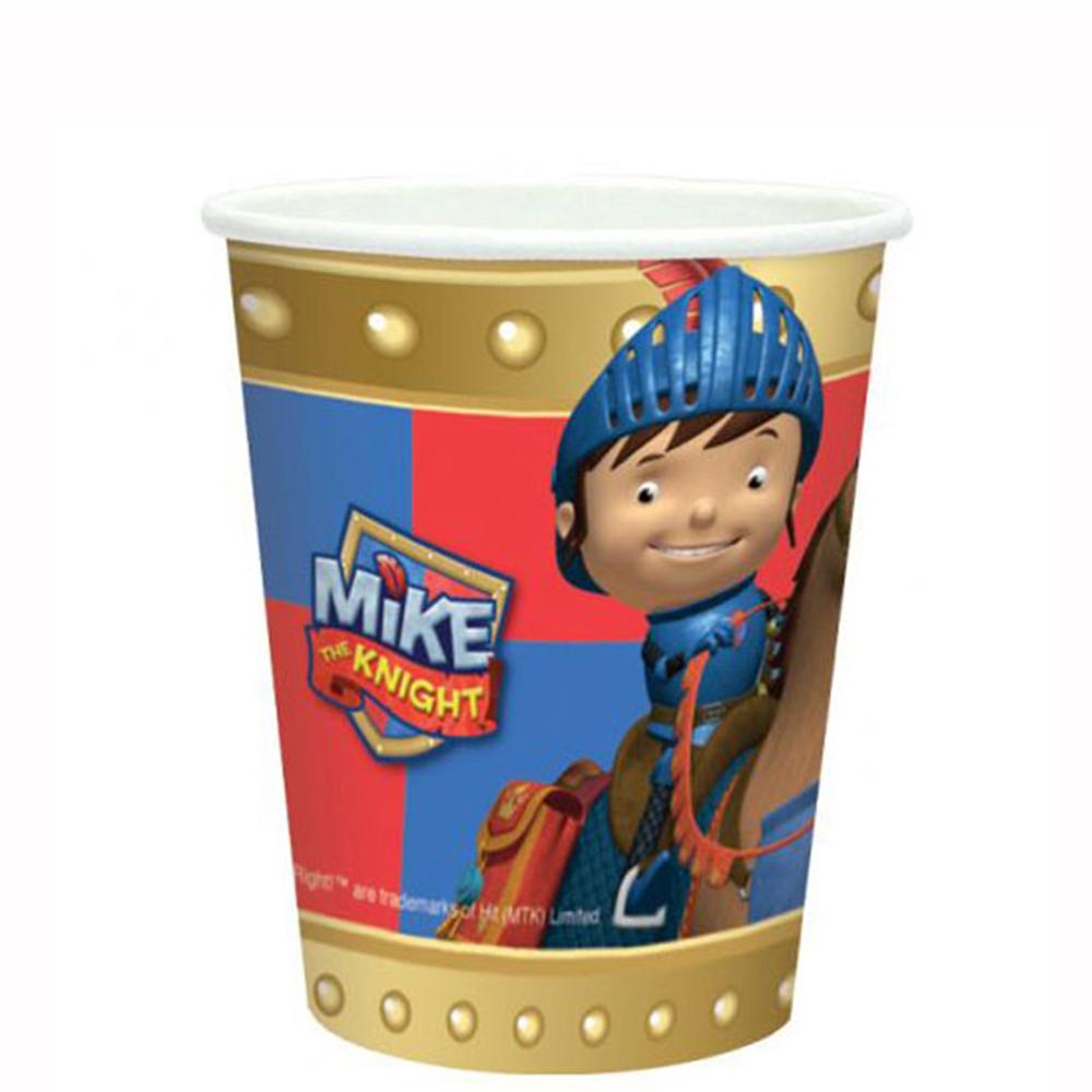 Mike The Knight Cups 9oz, 8pcs Printed Tableware - Party Centre