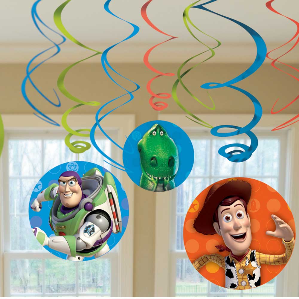 Toy Story Swirl Decorations 6pcs Decorations - Party Centre