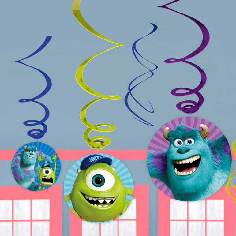 monsters university decorations Shop Monsters University Swirl Decorations 6pcs