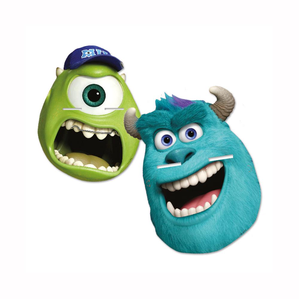 Monsters University Face Masks 4pcs Costumes & Apparel - Party Centre