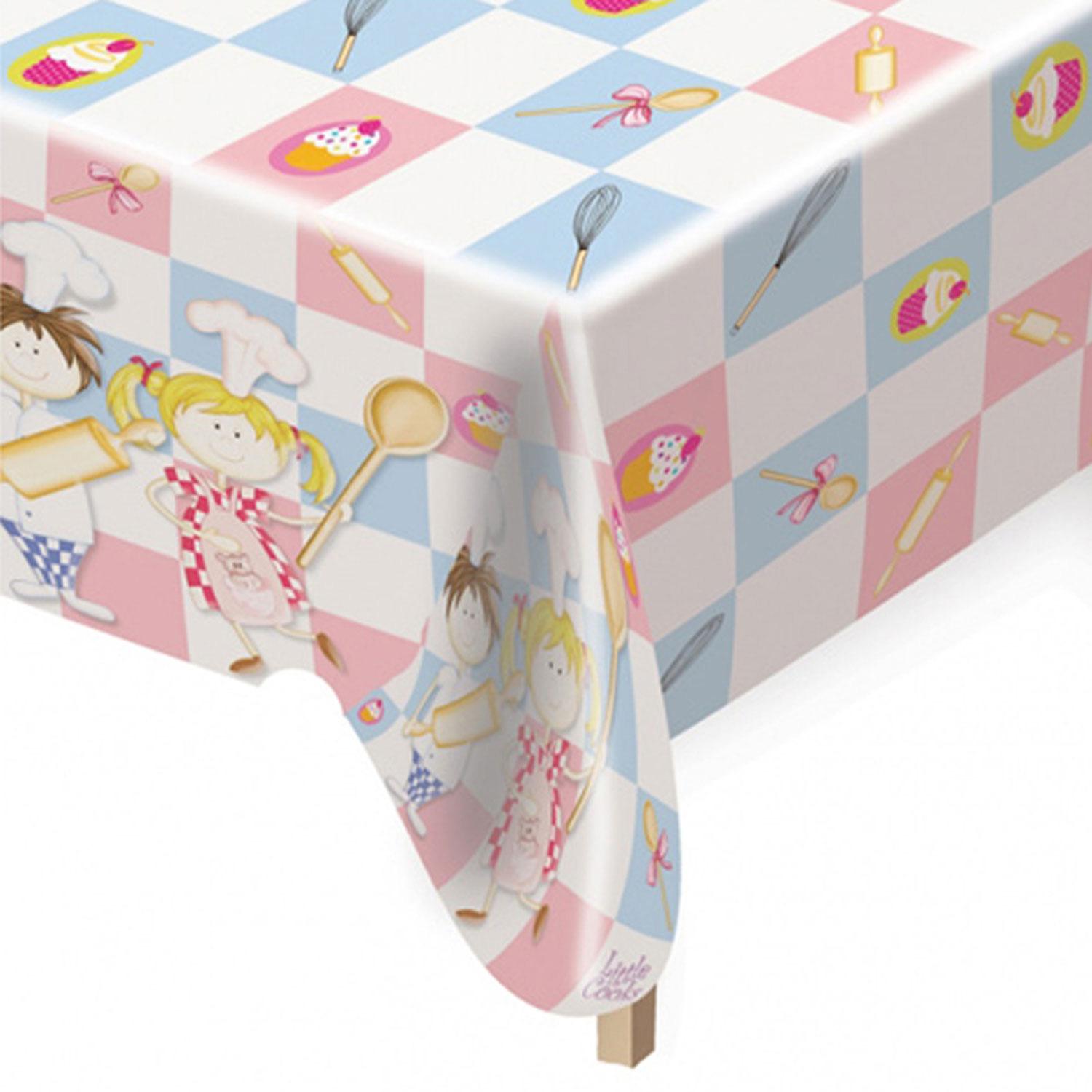 Little Cooks Plastic Table Cover Printed Tableware - Party Centre