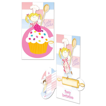 Little Cooks Pop Up Invitation-Envelope Party Accessories - Party Centre