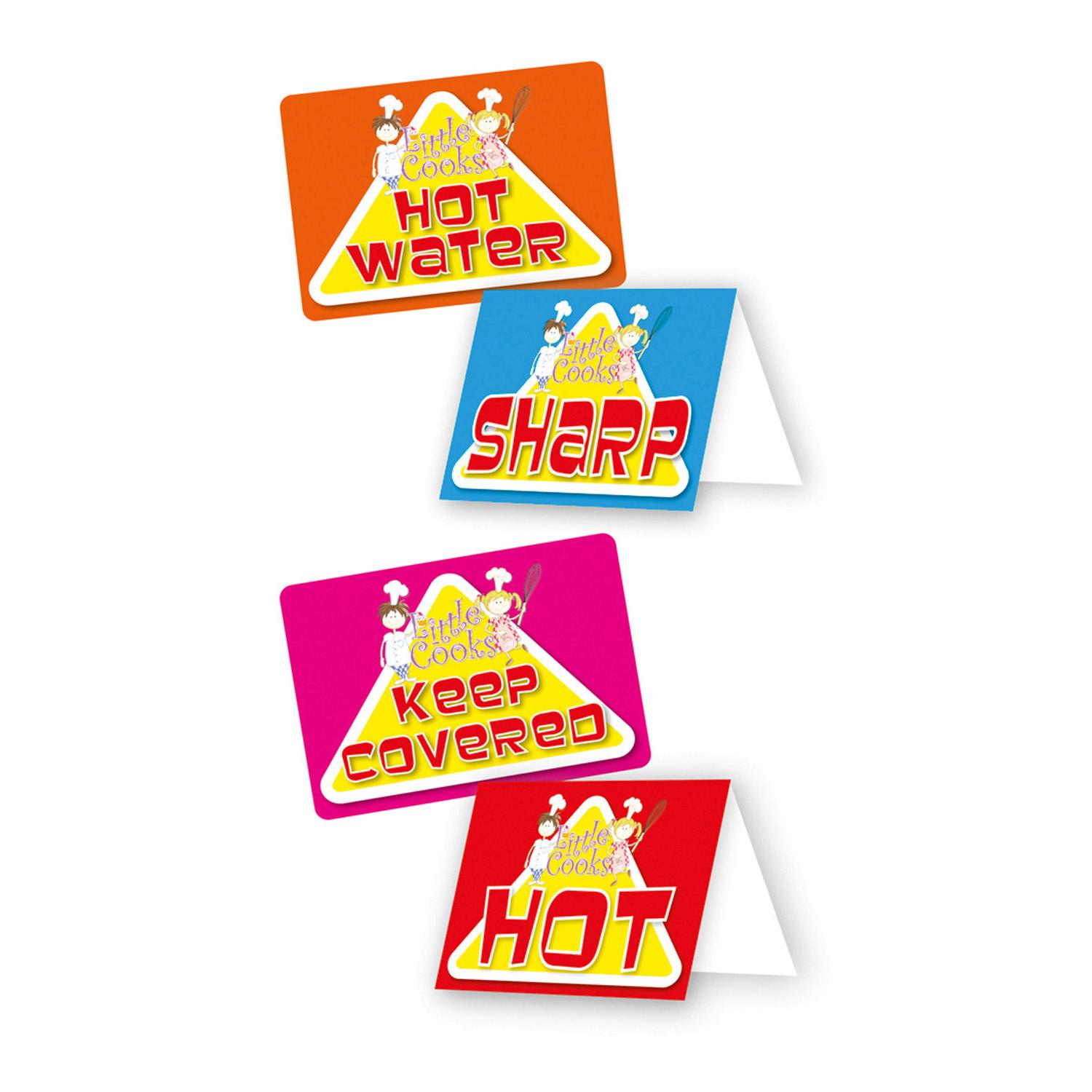 Little Cooks Warning Signs And Stickers Party Accessories - Party Centre