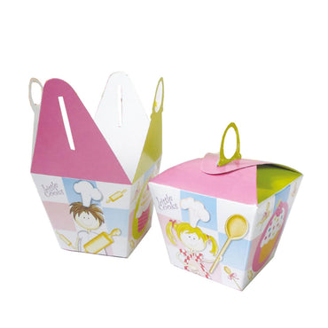 Little Cooks Cake Boxes 6pcs Favours - Party Centre