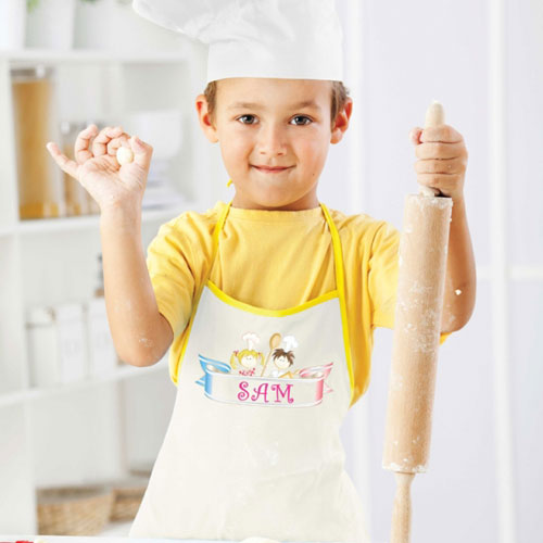 Little Cooks Fabric Apron Iron On Transfer Party Accessories - Party Centre