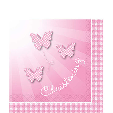 Pink Booties Lunch Tissues 16pcs Printed Tableware - Party Centre