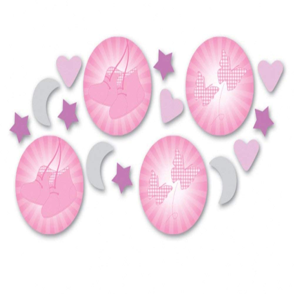 Pink Booties Confetti 14g Decorations - Party Centre