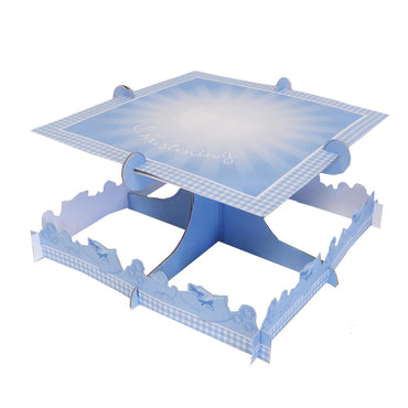 Blue Booties Square Cake Stand Party Accessories - Party Centre
