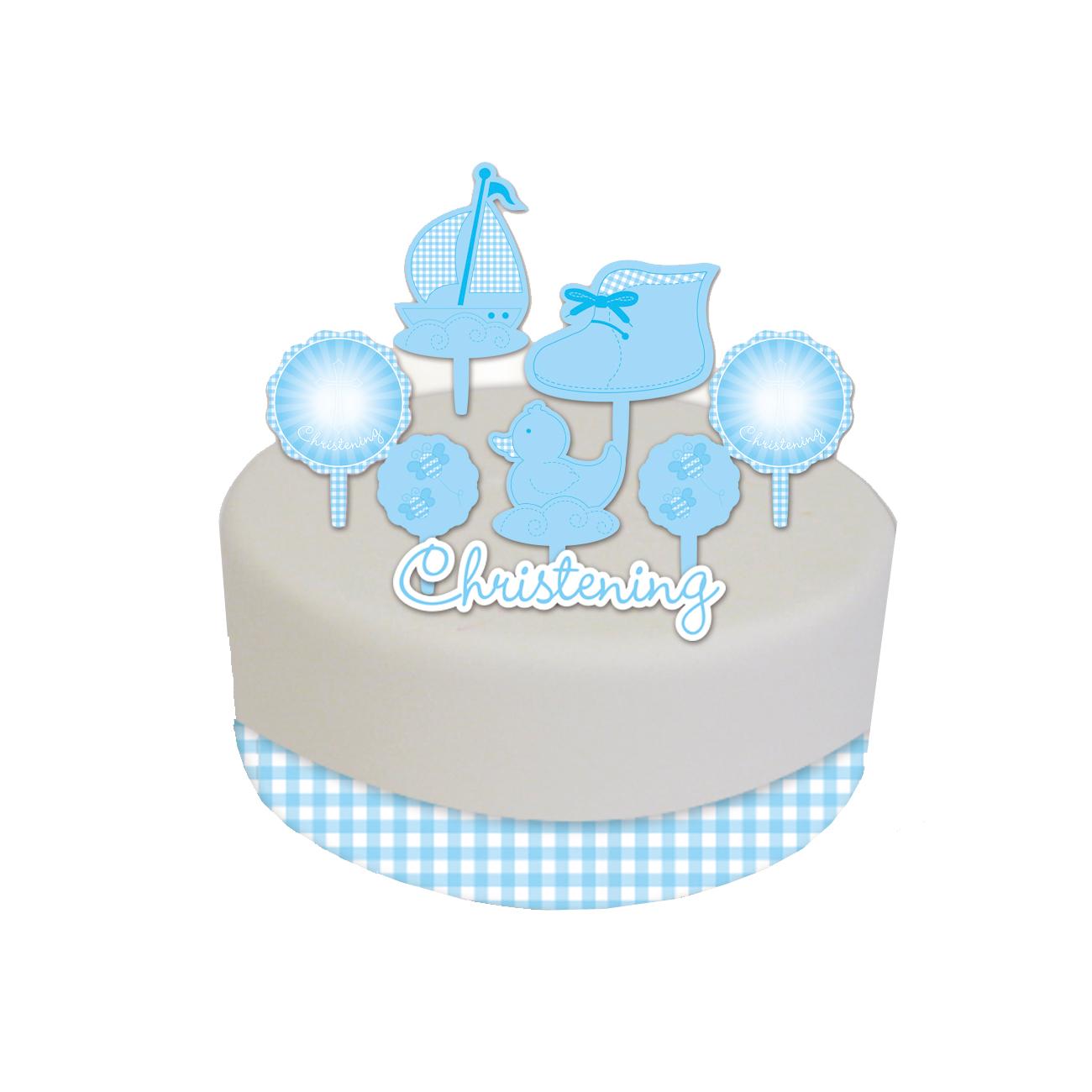 Blue Booties Cake Decorating Kit Party Accessories - Party Centre