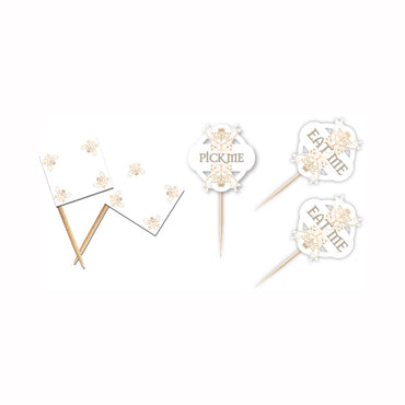 Rustic Wedding Food Signs 48pcs Party Accessories - Party Centre