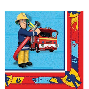 Fireman Sam Lunch Tissues 20pcs Printed Tableware - Party Centre