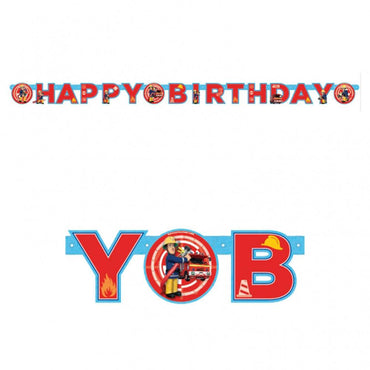 Fireman Sam Banner Decorations - Party Centre