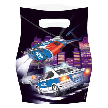 Police Party Bags 8pcs Favours - Party Centre
