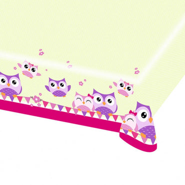 Owls Table Cover 47in x 71in Printed Tableware - Party Centre
