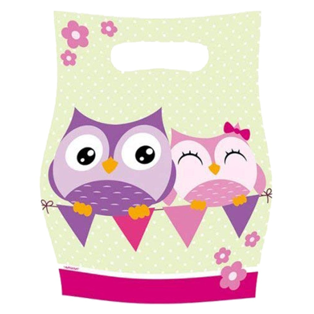 Owls Party Bags 8pcs Favours - Party Centre