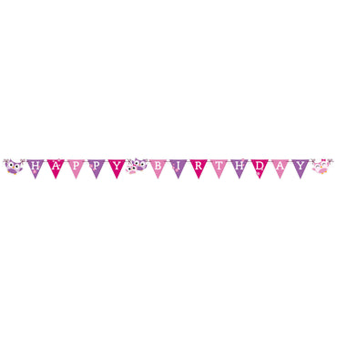 Owls Letter Banner 71in x 4in Decorations - Party Centre