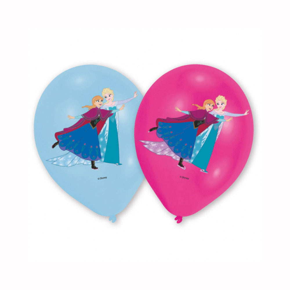 Frozen 4 Colour Print Latex Balloons 11in, 6pcs Balloons & Streamers - Party Centre