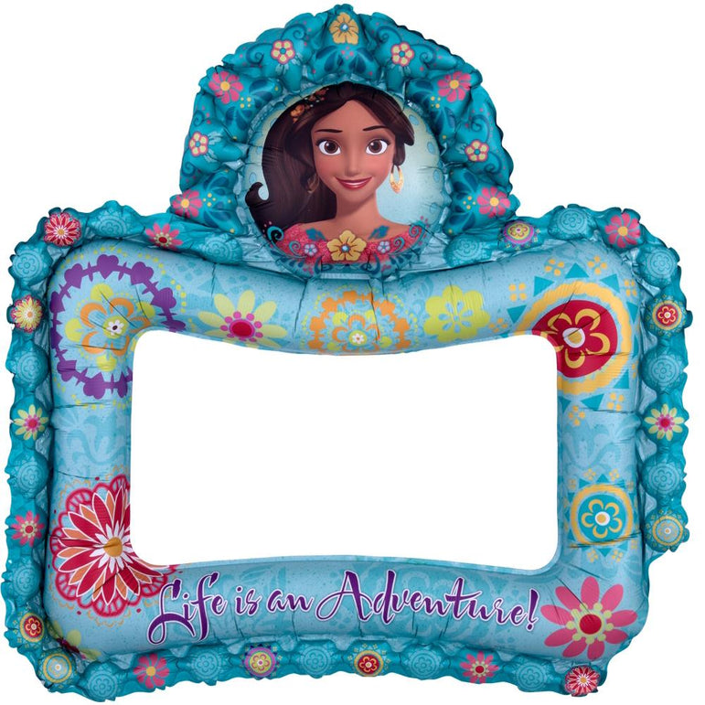 Elena of Avalor Selfie Frame Foil Balloon 66x68cm Balloons & Streamers - Party Centre