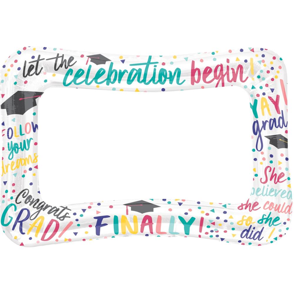 Trendy Girl Inflatable Grad Frame Balloon 58x40cm Balloons & Streamers - Party Centre