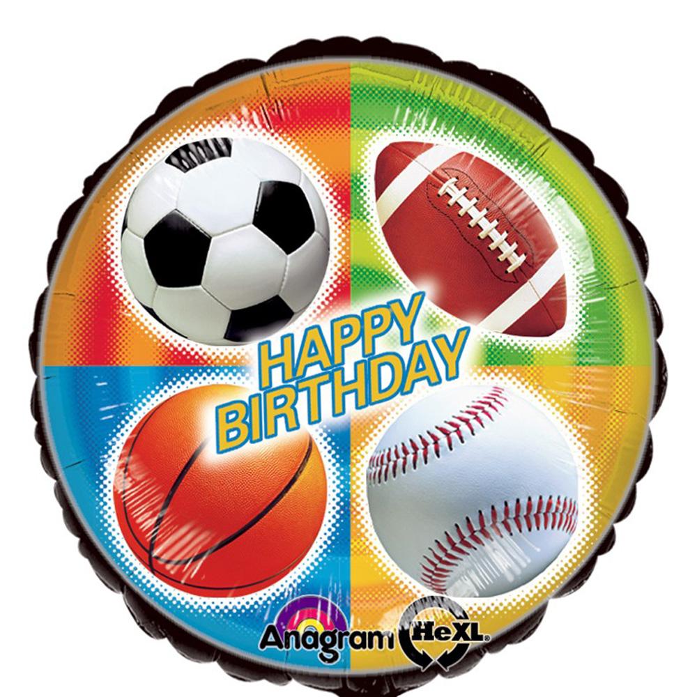 Championship Sport Birthday Foil Balloon 18in Balloons & Streamers - Party Centre