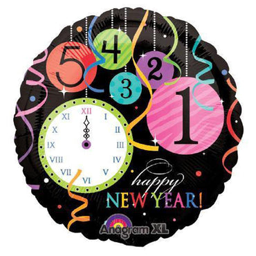 Wild New Year 18in Foil Balloon Balloons & Streamers - Party Centre