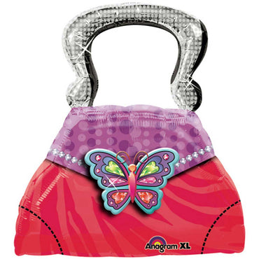 Glitzy Girl Purse Supershape Balloon Balloons & Streamers - Party Centre