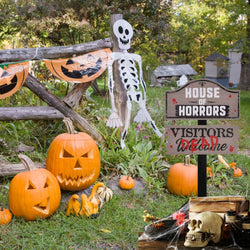 House Of Horrors Halloween Yard Stake