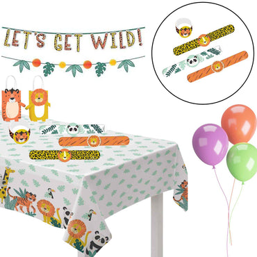 Get Wild Birthday Slap Bracelet Favors, 4pcs