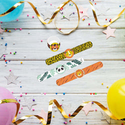 Get Wild Birthday Slap Bracelet Favors, 4pcs