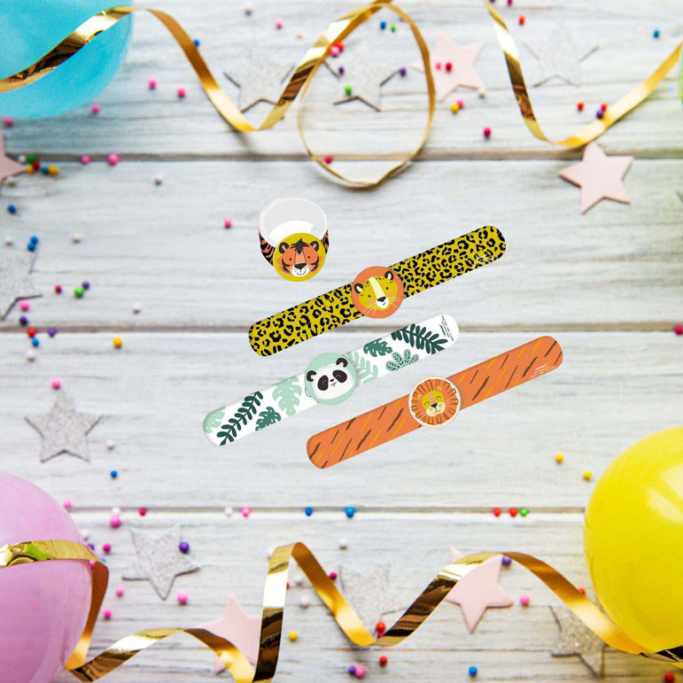 Get Wild Birthday Slap Bracelet Favors, 4pcs