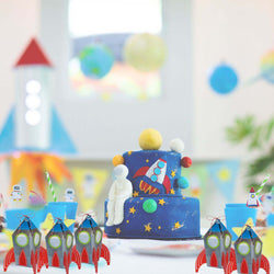 Blast Off Birthday Favor Boxes 8pcs