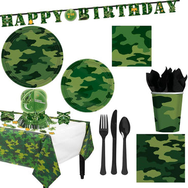 Camouflage Kit for 16 People Kits - Party Centre