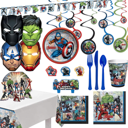 Captain America Party Kit For 8 People