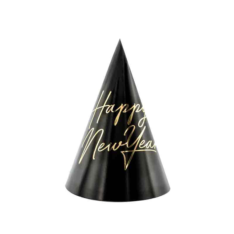 Happy New Year Party Hats 6pcs